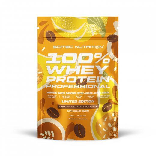 Scitec Nutrition 100% Whey Protein Professional Pumpkin Spice Coffee Latte 500g
