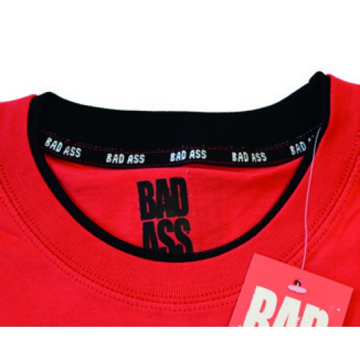 BAD ASS T-shirt Double Neck - model 01 RED - M