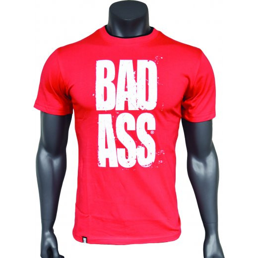 BAD ASS T-shirt Double Neck - model 01 RED - L