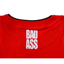 BAD ASS T-shirt Double Neck - model 01 RED - L