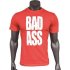 BAD ASS T-shirt Double Neck - model 01 RED - L