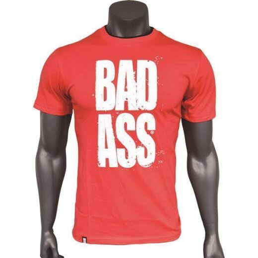 BAD ASS T-shirt Double Neck - model 01 RED - XL