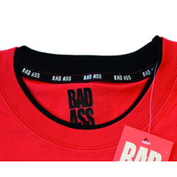 BAD ASS T-shirt Double Neck - model 02 RED - L