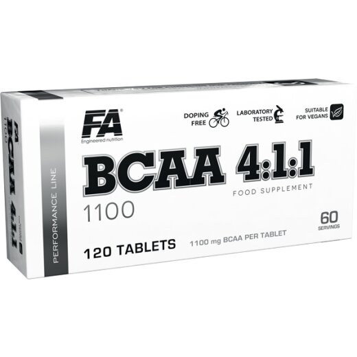 FA Nutrition BCAA 4:1:1 1100mg - 120Tabs