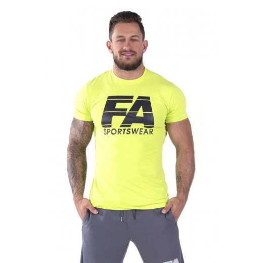 FA Sportswear T-shirt 01 Neon Yellow Basic