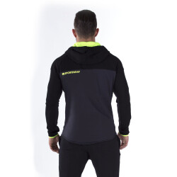 FA Sportswear Hoodie Jacket 01 Basic DarkGrey NeonFlash