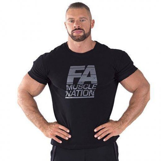 FA Muscle Nation T-shirt 01 Basic Washed Black