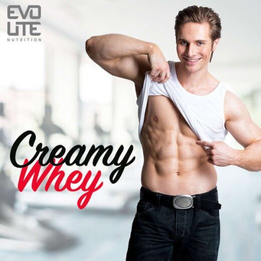 Evolite Nutrition Creamy Whey 700g - Strawberry Milkshake