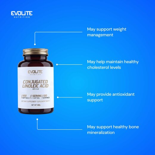 Evolite Nutrition CLA 100 Softgels