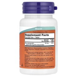 Now Foods Zinc 50mg 100Tabs