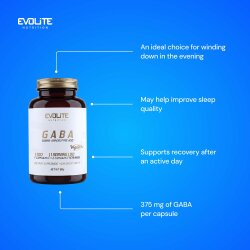 Evolite Nutrition Gaba 375mg 180 Vegecaps