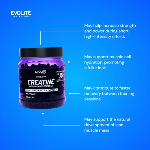 Evolite Nutrition Creatine Monohydrate Xtreme 300caps