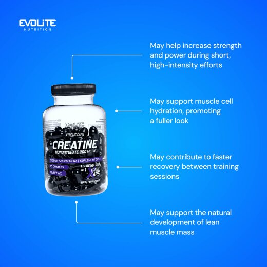 Evolite Nutrition Creatine Monohydrate Xtreme 60caps