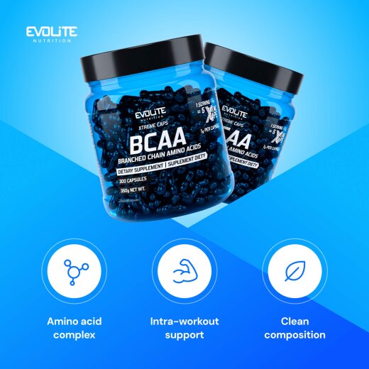Evolite Nutrition BCAA 2:1:1 Xtreme 300caps