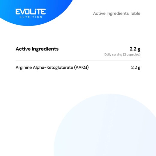 Evolite Nutrition AAKG Arginine Xtreme 300caps