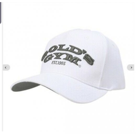 Golds Gym Curved Cap - white