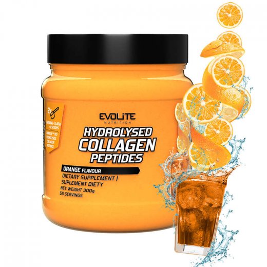 Evolite Nutrition Hydrolyzed Collagen Peptides 300g Orange