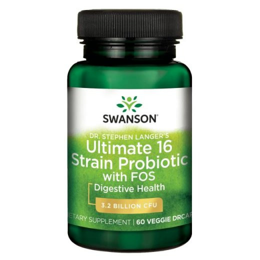 Swanson Ultimate 16 Strain Probiotic with FOS 60caps