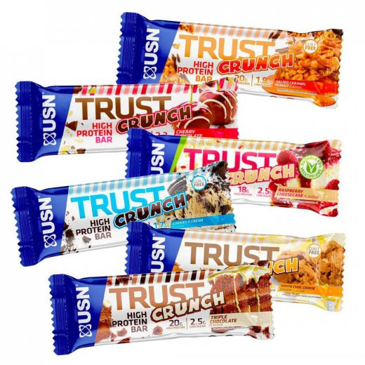 USN Trust Crunch 60g 12er Pack White Chocolate Cookie