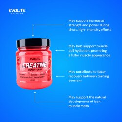 Evolite Nutrition Creatine Monohydrate 500g Strawberry