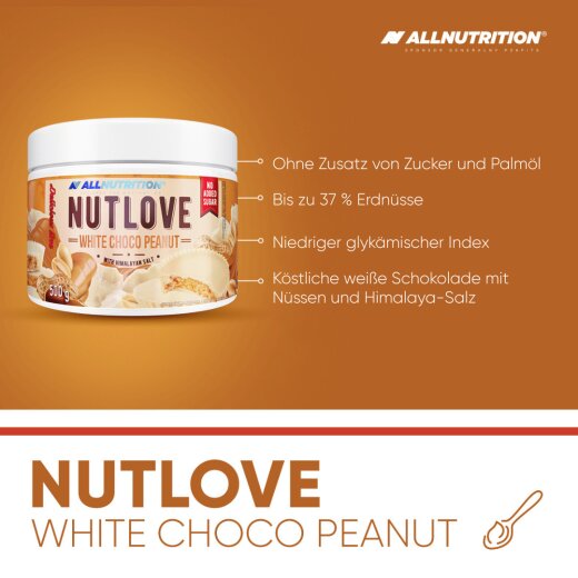 ALLNUTRITION Nutlove White Choco Peanut 500g