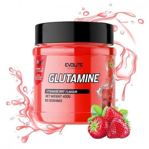 Evolite Nutrition Glutamine 400g Strawberry