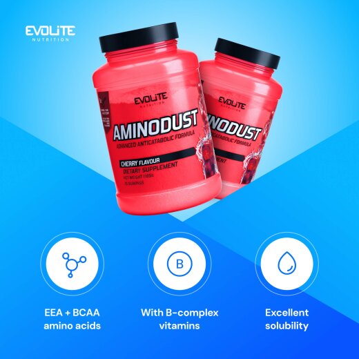 Evolite Nutrition Aminodust 1185g Cherry
