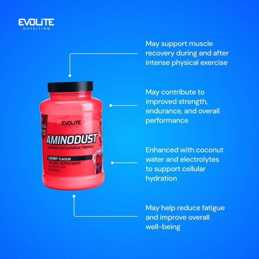Evolite Nutrition Aminodust 1185g Cherry