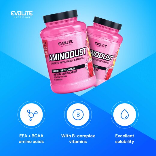 Evolite Nutrition Aminodust 1185g Grapefruit