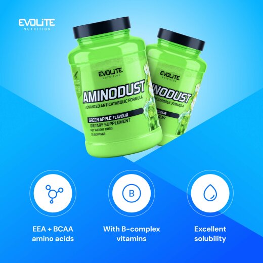 Evolite Nutrition Aminodust 1185g Green Apple