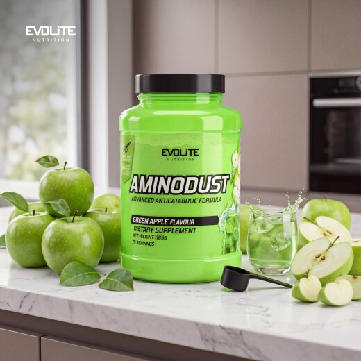 Evolite Nutrition Aminodust 1185g Green Apple