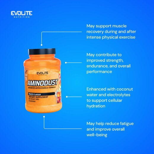 Evolite Nutrition Aminodust 1185g Peach