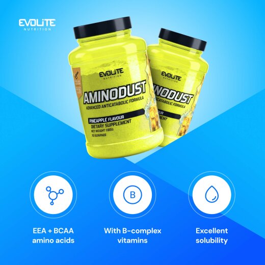 Evolite Nutrition Aminodust 1185g Pineapple