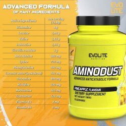 Evolite Nutrition Aminodust 1185g Pineapple