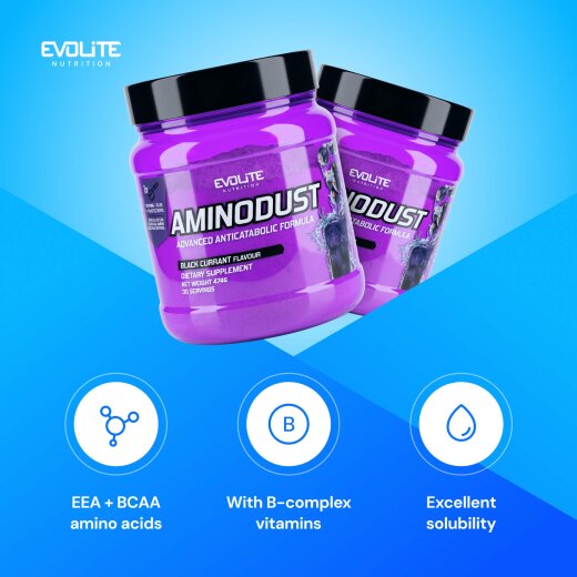 Evolite Nutrition Aminodust 474g Black Currant