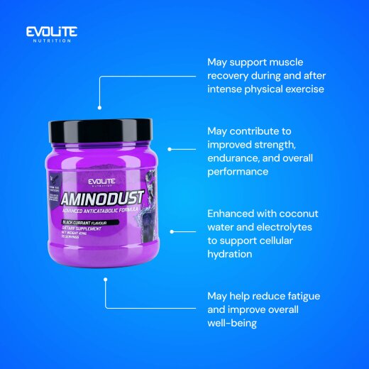 Evolite Nutrition Aminodust 474g Black Currant