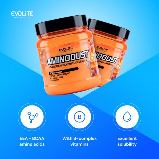 Evolite Nutrition Aminodust 474g Peach