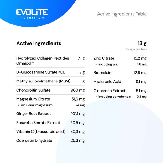 Evolite Nutrition Ultra Flex 390g Orange
