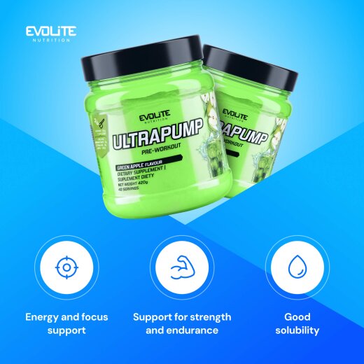 Evolite Nutrition Ultra Pump 420g Green Apple