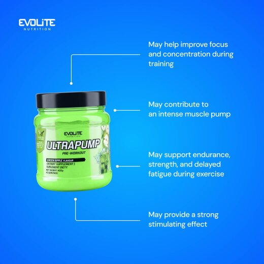 Evolite Nutrition Ultra Pump 420g Green Apple