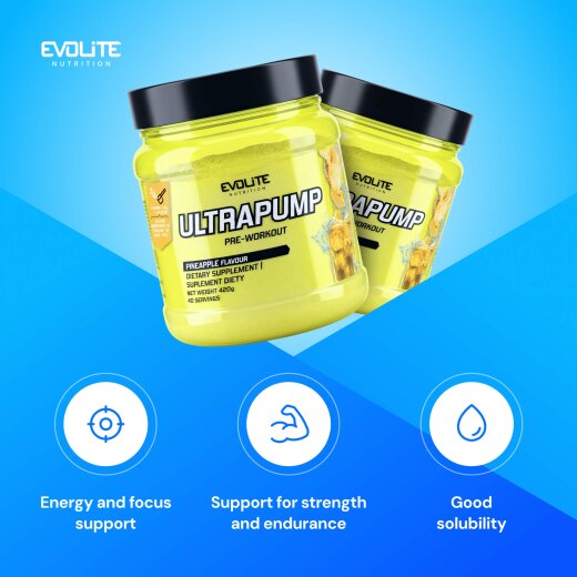 Evolite Nutrition Ultra Pump 420g Pineapple