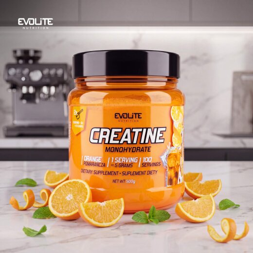 Evolite Nutrition Creatine Monohydrate 500g Orange