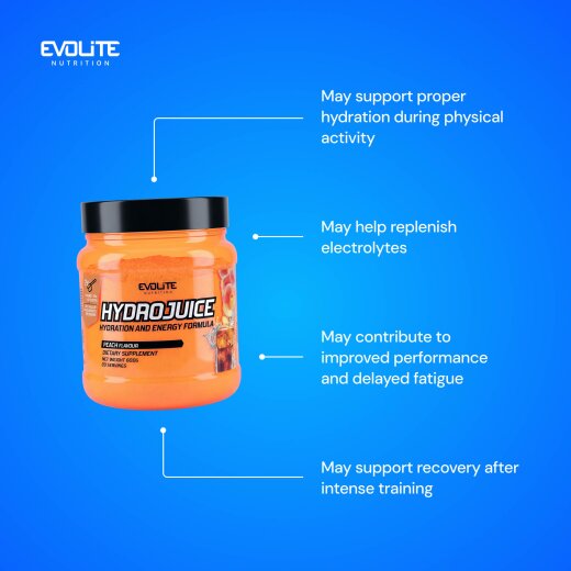 Evolite Nutrition Hydrojuice 600g Peach