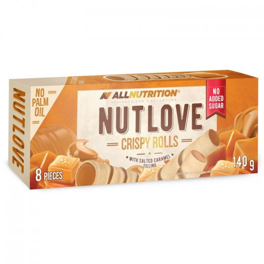 Allnutrition Nutlove Crispy Rolls Salted Caramel 140g