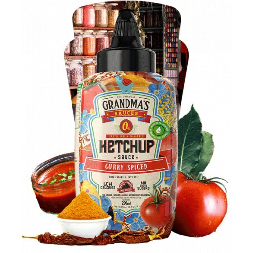 Grandmas Sauces 290ml Ketchup Curry Spiced