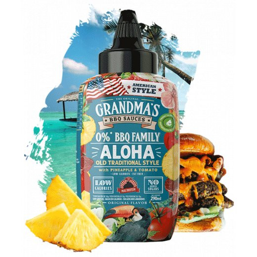 Grandmas BBQ Sauces 290ml Aloha with Pineapple & Tomato