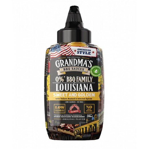 Grandmas BBQ Sauces 290ml Louisiana Sweet and Golden with Yellow Mustard & Selected Spices