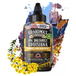 Max Protein Grandmas BBQ Sauces 290ml Louisiana Sweet and Golden with Yellow Mustard & Selected Spices