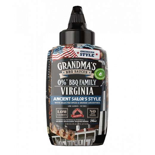 Grandmas BBQ Sauces 290ml Virginia Ancient Sailors Style with Selected Spices & Smoked Anchovies