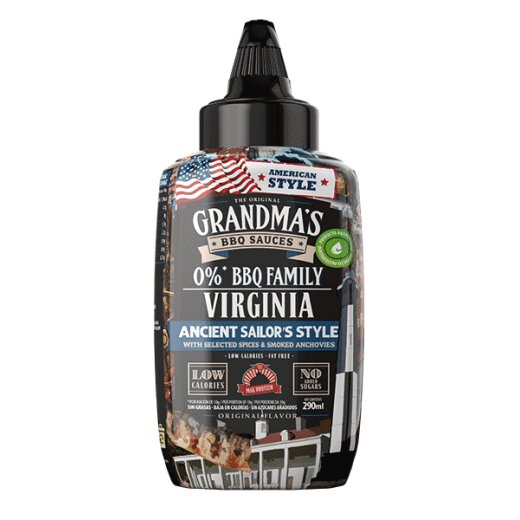 Max Protein Grandmas BBQ Sauces 290ml Virginia Ancient Sailors Style with Selected Spices & Smoked Anchovies
